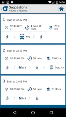 OASA Telematics android App screenshot 1